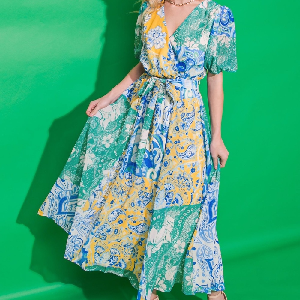 MON AMOUR WOVEN MIDI DRESS